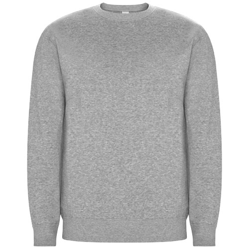 Sweat coton bio et rPET 300gr personnalisable Batian ROLY Gris chiné